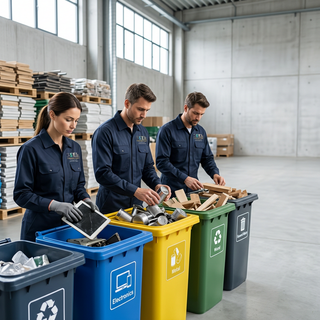 Sortierte Entsorgung und Recycling von SEEL Transport & Reinigung in Berlin